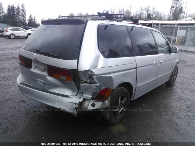 5FNRL18983B026262 - 2003 HONDA ODYSSEY EXL SILVER photo 4