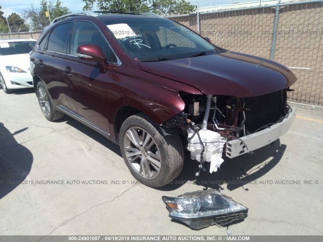 2T2BK1BA0FC326132 - 2015 LEXUS RX 350/BASE/F SPORT MAROON photo 1