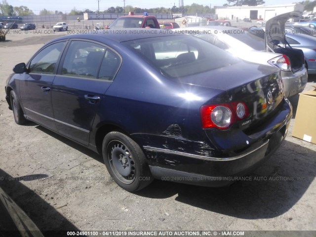 WVWJK73C97P077478 - 2007 VOLKSWAGEN PASSAT BLUE photo 3