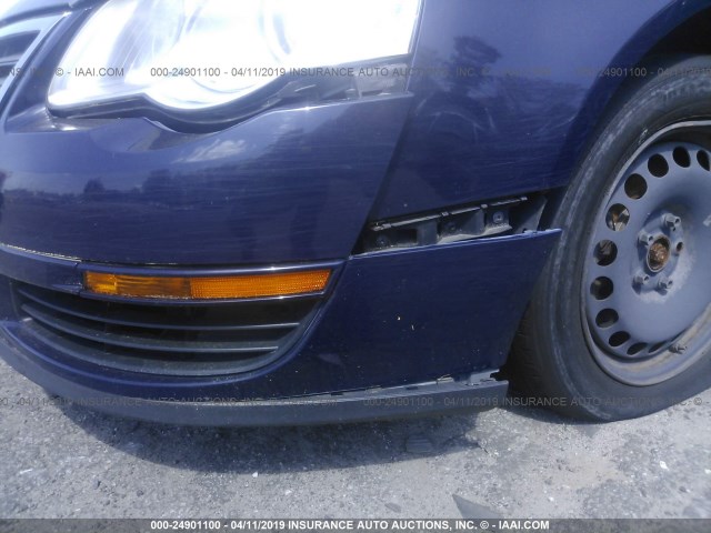 WVWJK73C97P077478 - 2007 VOLKSWAGEN PASSAT BLUE photo 6