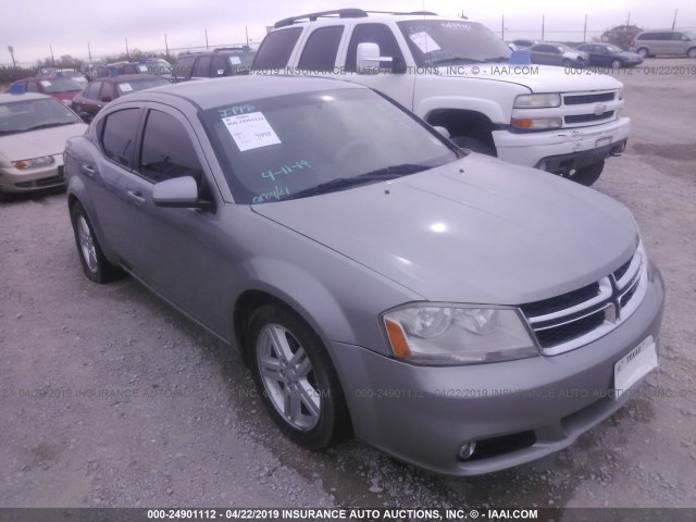 1C3CDZCB3DN661294 - 2013 DODGE AVENGER SXT SILVER photo 1