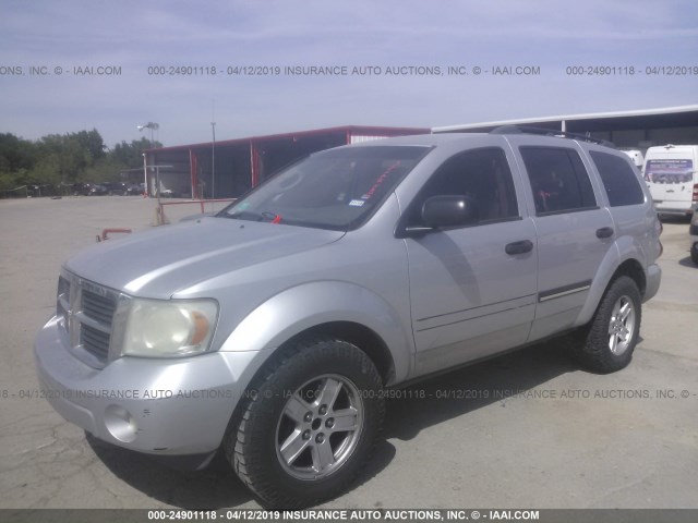 1D8HD48267F533161 - 2007 DODGE DURANGO SLT SILVER photo 2