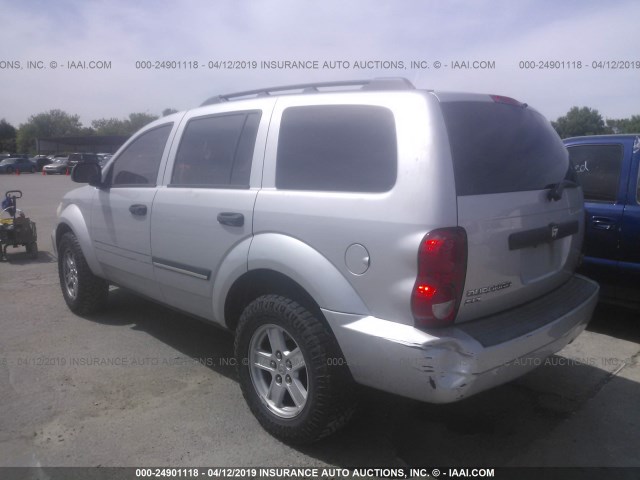 1D8HD48267F533161 - 2007 DODGE DURANGO SLT SILVER photo 3