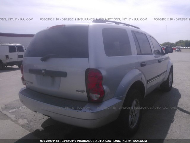 1D8HD48267F533161 - 2007 DODGE DURANGO SLT SILVER photo 4