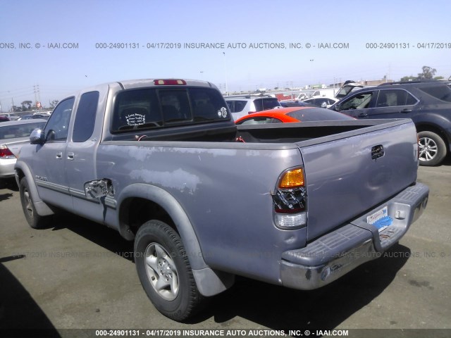 5TBRT341X2S320101 - 2002 TOYOTA TUNDRA ACCESS CAB/ACCESS CAB SR5 GRAY photo 3