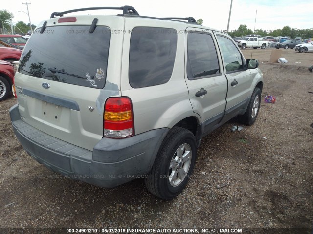 1FMYU03185KB35276 - 2005 FORD ESCAPE XLT BEIGE photo 4