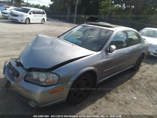 JN1DA31A03T414974 - 2003 NISSAN MAXIMA GLE/SE GRAY photo 2