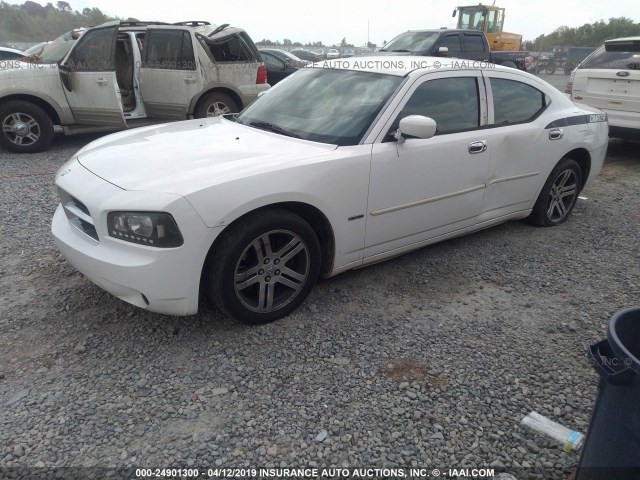 2B3KA53H86H528430 - 2006 DODGE CHARGER R/T WHITE photo 2