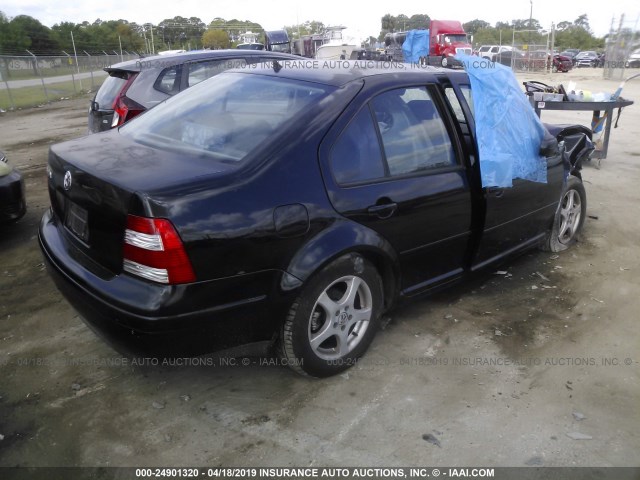 3VWSC29M1YM141893 - 2000 VOLKSWAGEN JETTA GLS BLACK photo 4