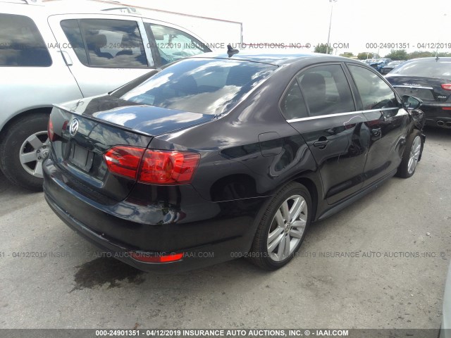 3VW5A7AJ6CM454092 - 2012 VOLKSWAGEN JETTA GLI BLACK photo 4