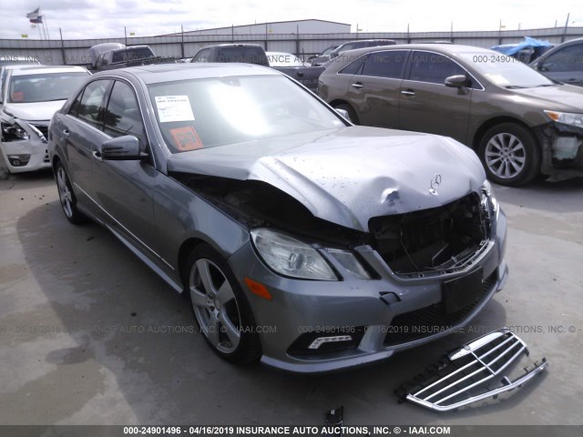 WDDHF5GB2BA431660 - 2011 MERCEDES-BENZ E 350 GRAY photo 1