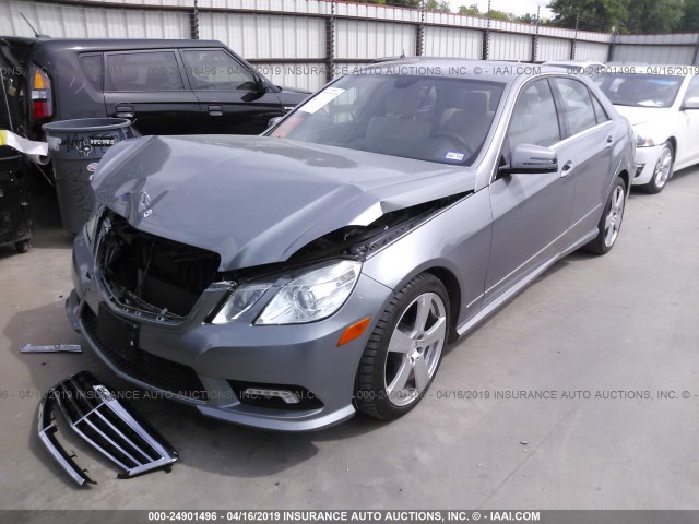 WDDHF5GB2BA431660 - 2011 MERCEDES-BENZ E 350 GRAY photo 2