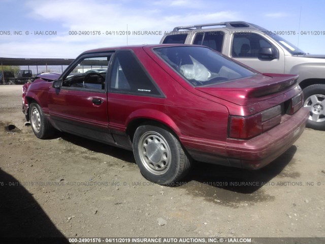 1FACP41M8PF171884 - 1993 FORD MUSTANG LX RED photo 3