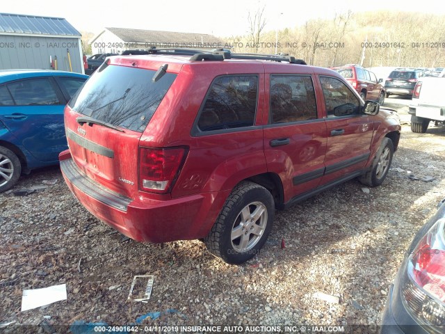 1J4GR48K95C561377 - 2005 JEEP GRAND CHEROKEE LAREDO/COLUMBIA/FREEDOM 红色 照片 4