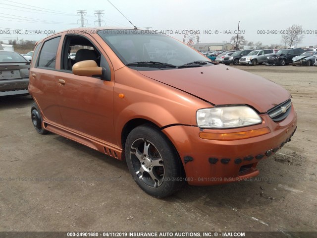 KL1TJ62694B277455 - 2004 CHEVROLET AVEO LS ORANGE photo 1