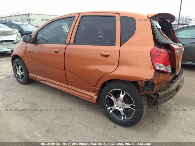 KL1TJ62694B277455 - 2004 CHEVROLET AVEO LS ORANGE photo 3