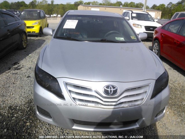 4T1BF3EK9AU038948 - 2010 TOYOTA CAMRY SE/LE/XLE SILVER photo 6