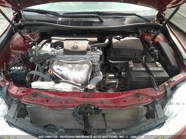 4T1BF1FK2HU730479 - 2017 TOYOTA CAMRY LE/XLE/SE/XSE RED photo 10