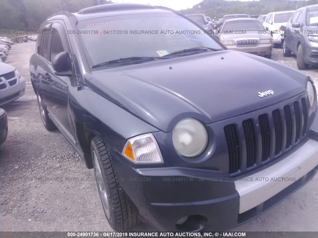 1J8FF57W57D153436 - 2007 JEEP COMPASS LIMITED BLUE photo 1