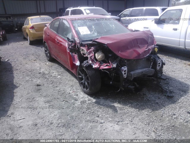 1C3CDFBHXDD648908 - 2013 DODGE DART SXT RED photo 1