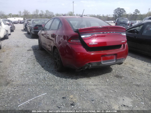 1C3CDFBHXDD648908 - 2013 DODGE DART SXT RED photo 3