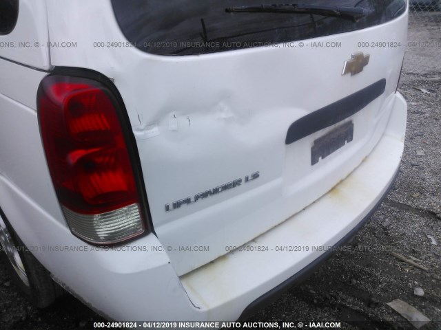 1GNDV23L26D234377 - 2006 CHEVROLET UPLANDER LS WHITE photo 6