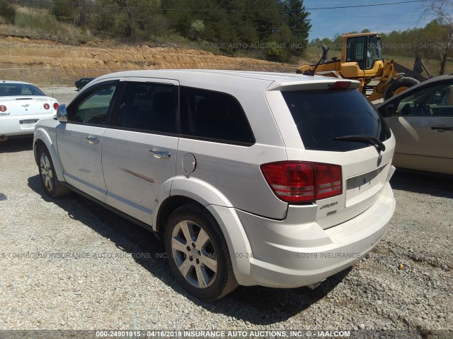 3D4GH57V79T143326 - 2009 DODGE JOURNEY SXT WHITE photo 3