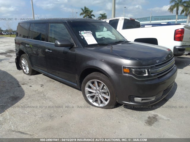 2FMHK6D84KBA03237 - 2019 FORD FLEX LIMITED GRAY photo 1