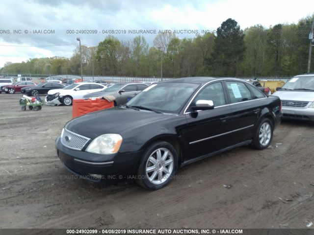 1FAHP25135G184883 - 2005 FORD FIVE HUNDRED LIMITED BLACK photo 2