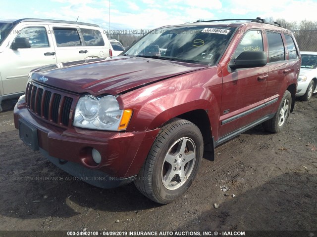 1J8GR48K57C632446 - 2007 JEEP GRAND CHEROKEE LAREDO/COLUMBIA/FREEDOM RED photo 2