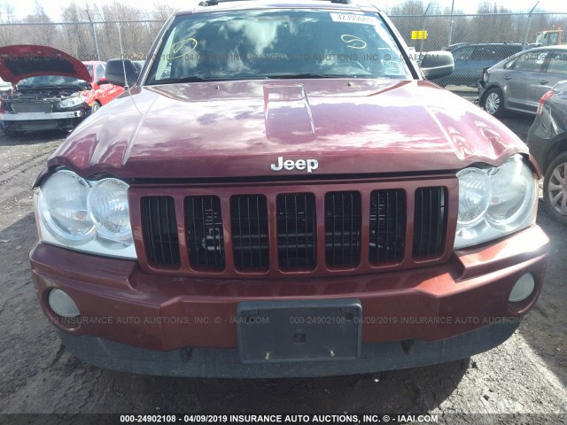 1J8GR48K57C632446 - 2007 JEEP GRAND CHEROKEE LAREDO/COLUMBIA/FREEDOM RED photo 6