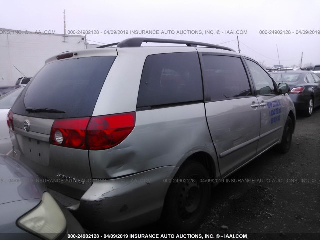 5TDZA23CX6S421168 - 2006 TOYOTA SIENNA CE/LE BEIGE photo 4