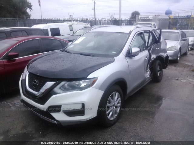 KNMAT2MT5KP508227 - 2019 NISSAN ROGUE S/SV SILVER photo 2