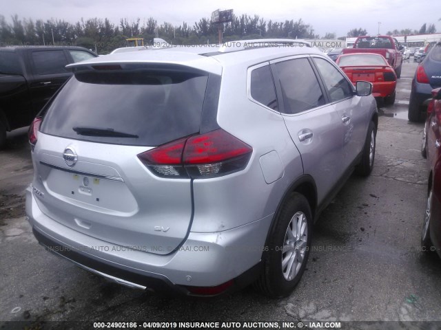 KNMAT2MT5KP508227 - 2019 NISSAN ROGUE S/SV SILVER photo 4
