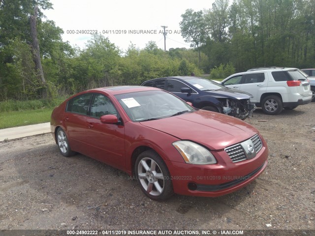 1N4BA41E65C839010 - 2005 NISSAN MAXIMA SE/SL RED photo 1