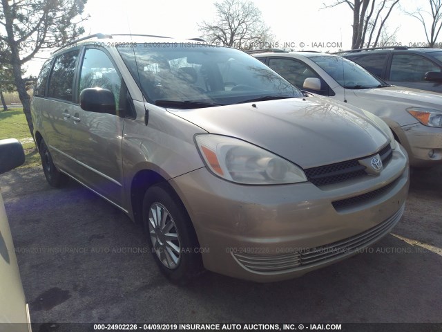 5TDZA23C04S098939 - 2004 TOYOTA SIENNA CE/LE GOLD photo 1