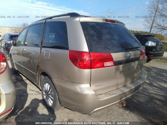 5TDZA23C04S098939 - 2004 TOYOTA SIENNA CE/LE GOLD photo 3