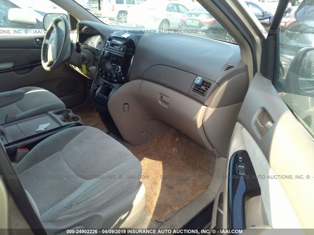 5TDZA23C04S098939 - 2004 TOYOTA SIENNA CE/LE GOLD photo 5