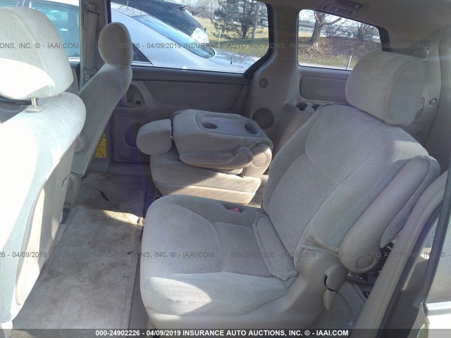 5TDZA23C04S098939 - 2004 TOYOTA SIENNA CE/LE GOLD photo 8