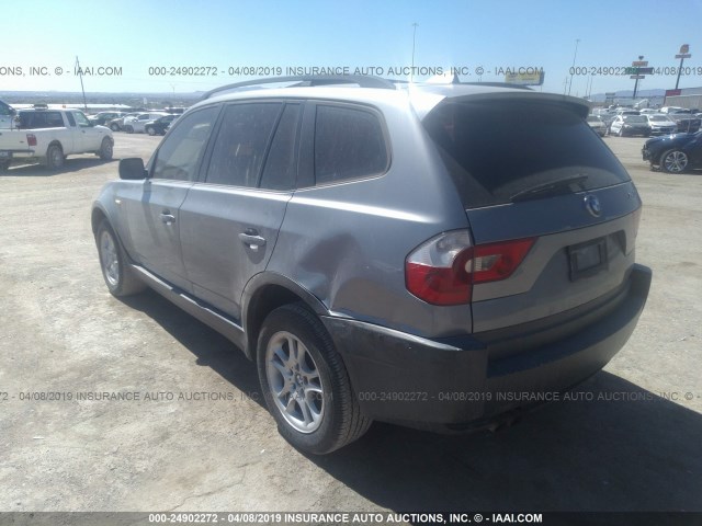 WBXPA73454WB28861 - 2004 BMW X3 2.5I SILVER photo 6