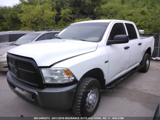 3C6TD5CT6CG203812 - 2012 DODGE RAM 2500 ST WHITE photo 2