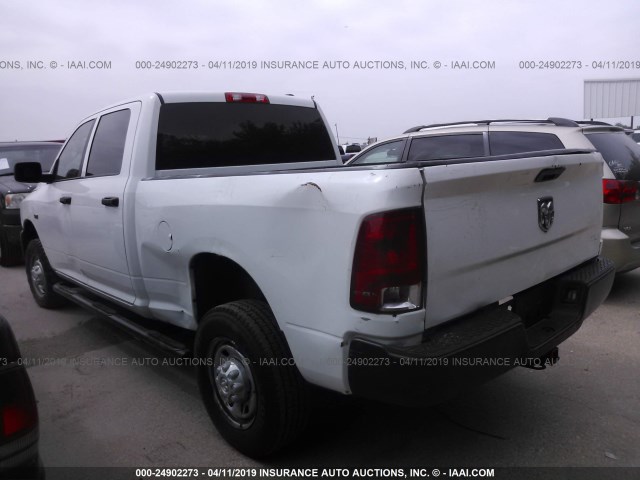 3C6TD5CT6CG203812 - 2012 DODGE RAM 2500 ST WHITE photo 3