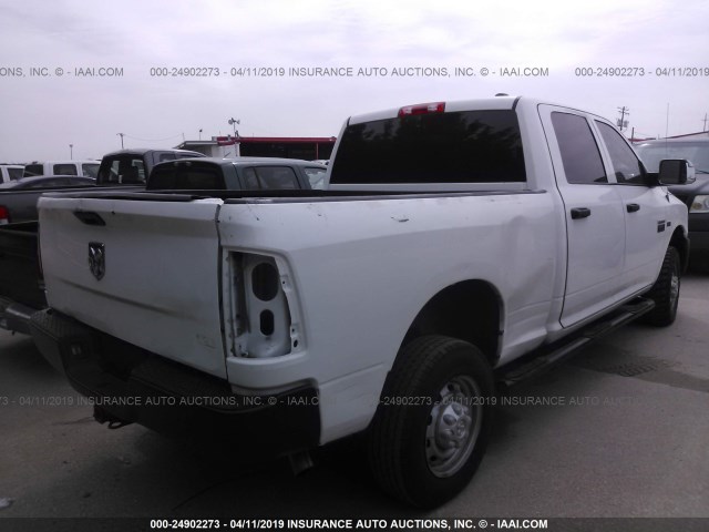 3C6TD5CT6CG203812 - 2012 DODGE RAM 2500 ST WHITE photo 4