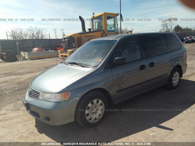 2HKRL1856YH571883 - 2000 HONDA ODYSSEY LX GRAY photo 2