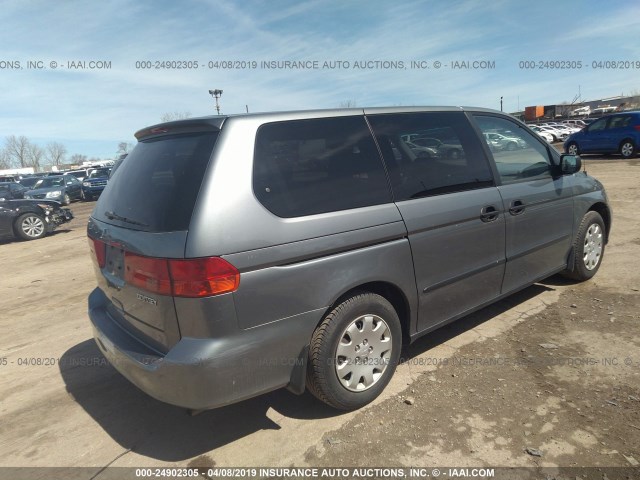 2HKRL1856YH571883 - 2000 HONDA ODYSSEY LX GRAY photo 4