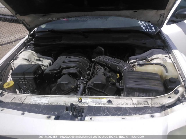 2D4FV47T58H220067 - 2008 DODGE MAGNUM WHITE photo 10