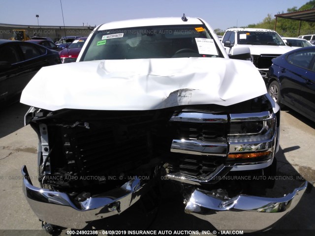 2GCRCPEC4K1157628 - 2019 CHEVROLET SILVERADO LD C1500 LT WHITE photo 6