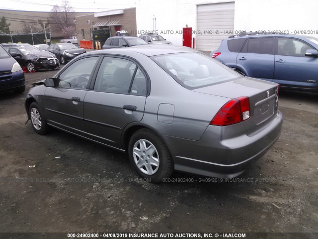 2HGES16315H505489 - 2005 HONDA CIVIC DX VP 灰色 照片 3