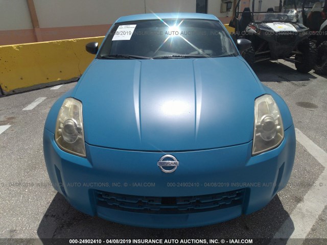 JN1AZ34D96M309432 - 2006 NISSAN 350Z COUPE BLUE photo 6