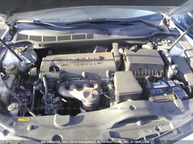 4T4BE46K38R023904 - 2008 TOYOTA CAMRY CE/LE/XLE/SE SILVER photo 10